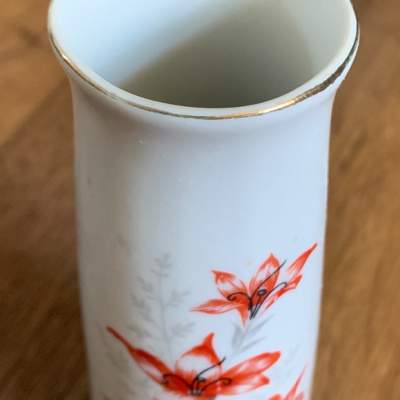 60s Japanese Floral Vase - Picture 2 of 9